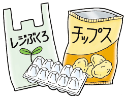 イラスト：プラスチック製容器包装