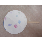 牛乳パックで作ったうちわ